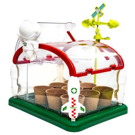 MAŁY OGRODNIK BIOLOG SZKLARNIA DLA DZIECI UPRAWA ROŚLIN MINI OGRÓDEK GRABKI