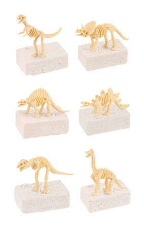 WYKOPALISKA DINOZAURÓW 6w1 MAŁY ARCHEOLOG ZABAWKA EDUKACYJNA DLA DZIECI