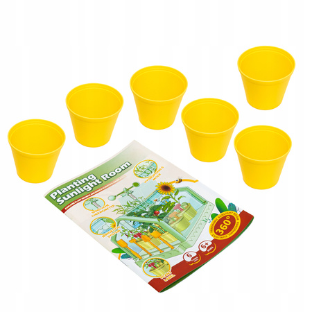 SZKLARNIA DLA DZIECI MINI OGRÓD PLANTACJA ROŚLIN ZIEMIA KWIATY ZESTAW DIY