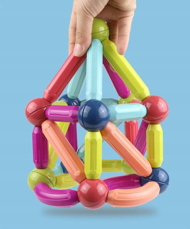 KLOCKI MAGNETYCZNE KONSTRUKCYJNE EDUKACYJNE STICKS