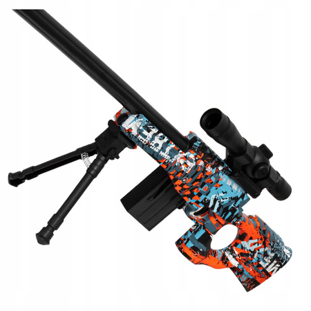 SNAJPER KARABIN SNAJPERSKI NA KULKI ŻELOWE DUŻA 79 CM ZESTAW 7/8 500 KULEK