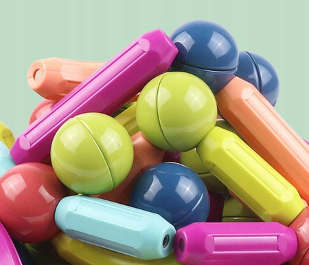 KLOCKI MAGNETYCZNE KONSTRUKCYJNE EDUKACYJNE STICKS