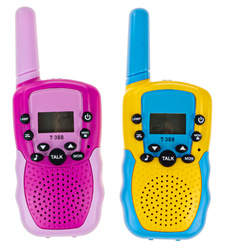 WALKIE TALKIE DLA DZIECI ZESTAW KRÓTKOFALÓWKI LATARKA 2 szt DUŻY ZASIĘG