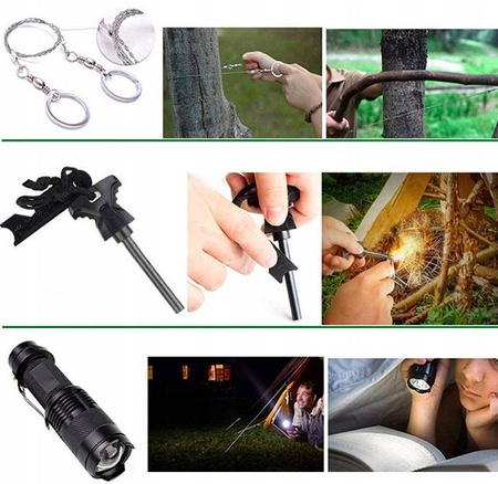 WOJSKOWY SURVIVALOWY ZESTAW PRZEŻYCIA SURVIVAL 
