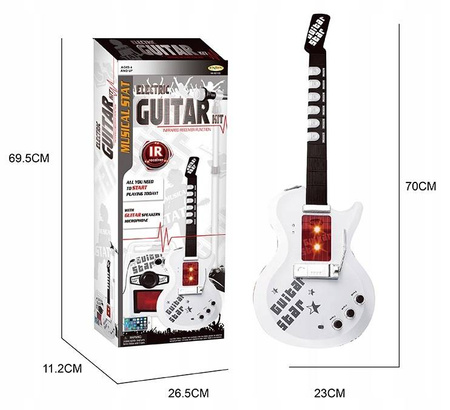 BEZPRZEWODOWA GITARA ZE WZMACNIACZEM MIKROFON