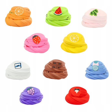 GLINKA SLIME DLA DZIECI LODY BABECZKI MASA PLASTYCZNA SENSORYKA + OZDOBY