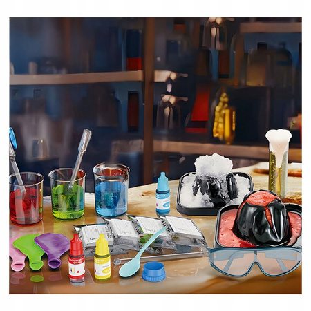 LABORATORIUM CHEMICZNE DLA DZIECI EKSPERYMENTY MAŁY CHEMIK WULKAN ŚNIEG