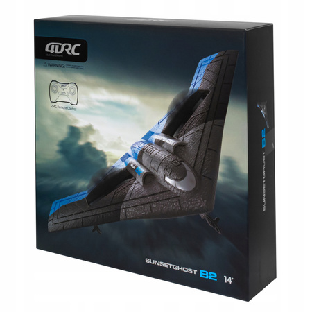 MYŚLIWIEC SAMOLOT ZDALNIE STEROWANY DWUSILNIKOWY LED AKUMULATOR + PILOT