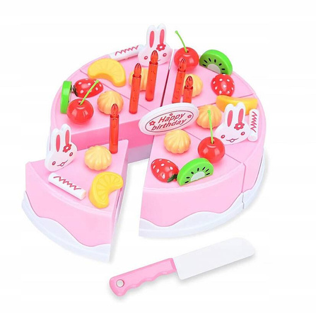 TORT URODZINOWY DO KROJENIA ZESTAW DLA DZIECI ŚWIECZKI + AKCESORIA 75 EL