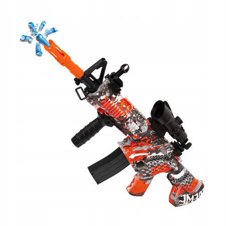 PISTOLET KARABIN AUTOMATYCZNY NA KULKI ŻELOWE ELEKTRYCZNY 2 TRYBY + OKULARY