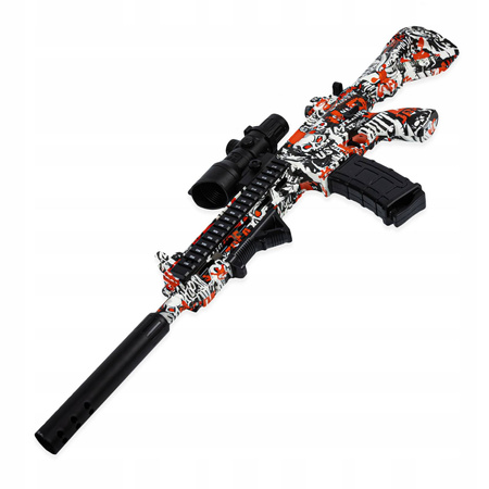 PISTOLET KARABIN AUTOMATYCZNY NA KULKI ŻELOWE 70cm