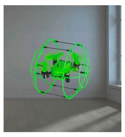 DRON W KULI GRAWITACYJNA ZABAWKA ZDALNIE STEROWANA 2W1 LED PILOT