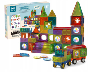 EDUKACYJNE KLOCKI MAGNETYCZNE ZESTAW 149 EL PANELE