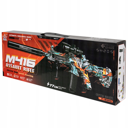 KARABIN SNAJPERSKI 2 TRYBY STRZELANIA AUTOMAT NA KULKI ŻELOWE + 1000 KULEK