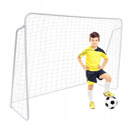 DUŻA BRAMKA PIŁKARSKA DLA DZIECI BRAMKA TRENINGOWA METALOWA 213 x 150 cm