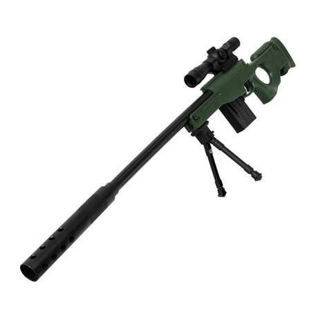 KARABIN SNAJPERSKI NA KULKI ŻELOWE DUŻA SNAJPERKA 79 CM ZESTAW + 500 KULEK