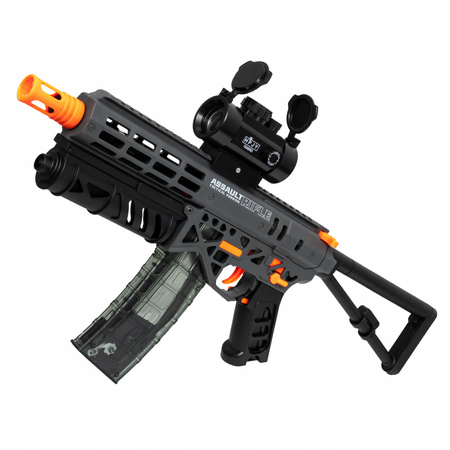 KARABIN PISTOLET AUTOMATYCZNY NA KULKI ŻELOWE DUŻY ZESTAW 70 CM + OKULARY