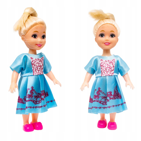 LALKI LALECZKI DO DOMKU DLA LALEK LALKI DLA DZIEWCZYNEK KOLOROWE STROJE