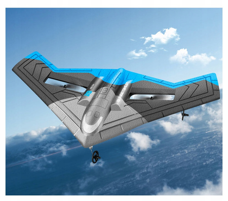 MYŚLIWIEC SAMOLOT ZDALNIE STEROWANY DWUSILNIKOWY LED AKUMULATOR + PILOT