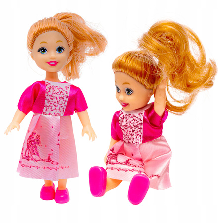 LALKI LALECZKI DO DOMKU DLA LALEK LALKI DLA DZIEWCZYNEK KOLOROWE STROJE