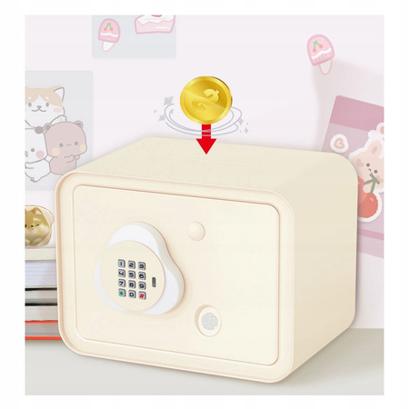 SKARBONKA SEJF DLA DZIECI NA HASŁO PIN KLUCZYK EFEKTY DŹWIĘKOWE DIODY LED