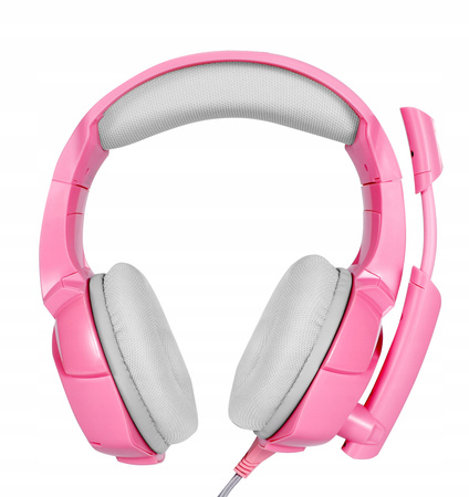 SŁUCHAWKI GAMINGOWE RÓŻOWY HEADSET PC PS4 XBOX Onikuma K5 Pink