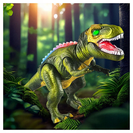 DINOZAUR DLA DZIECI ZDALNIE STEROWANY ROBOT ZABAWKA NA PILOTA CHODZI RYCZY
