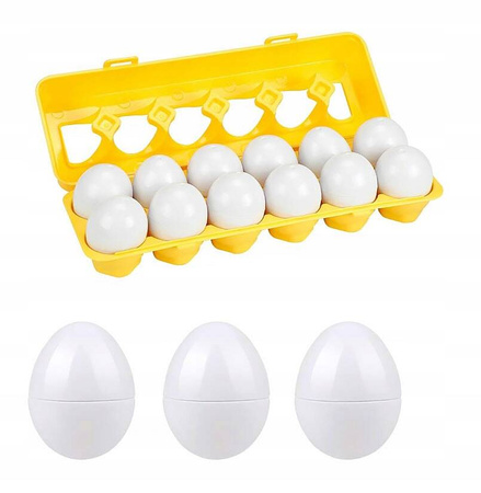 UKŁADANKA EDUKACYJNA SORTER JAJKA PUZZLE MONTESSORI ZABAWKA DLA MALUCHA