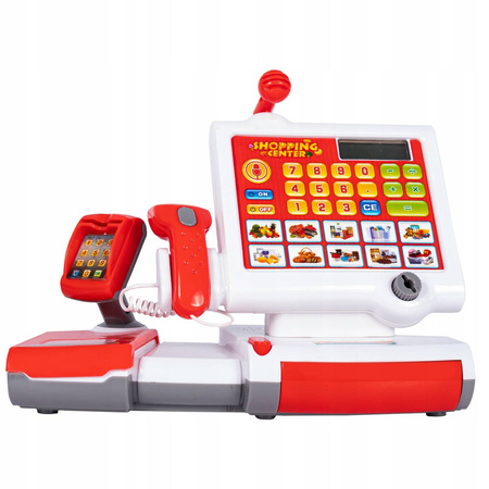 KASA FISKALNA SKLEPOWA DLA DZIECI AKCESORIA SKANER