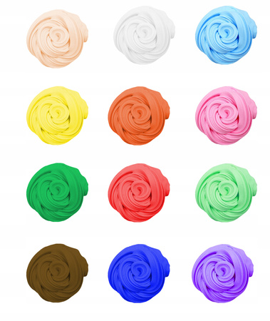 GLINKA SLIME DLA DZIECI LODY BABECZKI MASA PLASTYCZNA SENSORYKA + OZDOBY