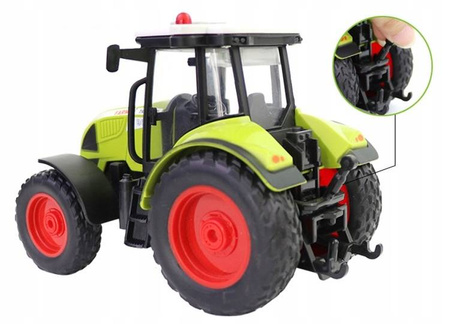 DUŻY TRAKTOR PRZYCZEPA DO TRANSPORTU SIANA + 6 bel