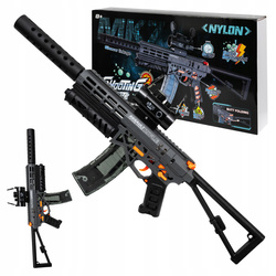 KARABIN PISTOLET AUTOMATYCZNY NA KULKI ŻELOWE DUŻY ZESTAW 70 CM + OKULARY