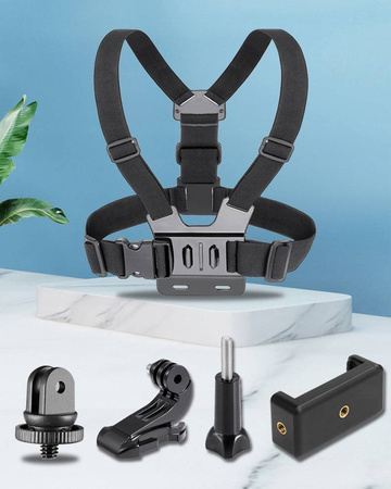 SZELKI UCHWYT CHEST MOUNT DO GoPro 10 9 8 7 6 5 4