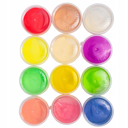 ZESTAW DO ROBIENIA SLIME GLUTY DLA DZIECI GLINKA FOREMKI NACZYNIA W KUFERKU