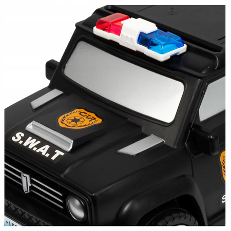 SKARBONKA SEJF DLA DZIECI POLICJA SWAT AUTO SAMOCHÓD NA HASŁO PIN DŹWIĘK