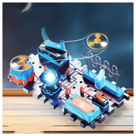 ZESTAW DOŚWIADCZALNY ELEKTRONIK DLA DZIECI ELEKTRYK WIATRAK NAUKA I ZABAWA