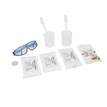 ZESTAW DOŚWIADCZALNY DLA DZIECI LABORATORIUM CHEMICZNE STOLIK EKSPERYMENTY