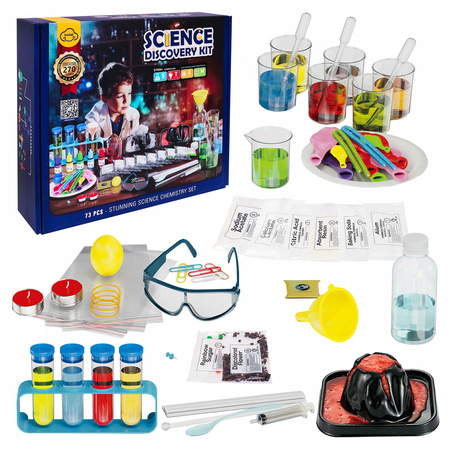 LABORATORIUM DLA DZIECI ZABAWKA EDUKACYJNA 270 EKSPERYMENTÓW WULKAN ŚNIEG