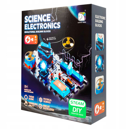 ZESTAW DOŚWIADCZALNY ELEKTRONIK DLA DZIECI ELEKTRYK WIATRAK NAUKA I ZABAWA