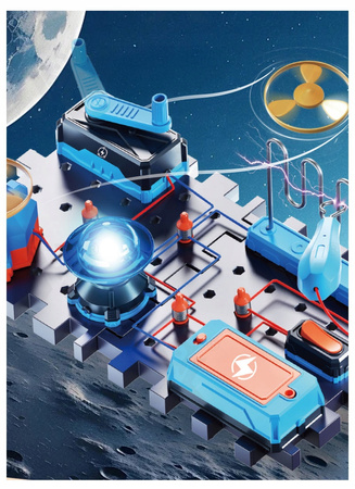 ZESTAW DOŚWIADCZALNY ELEKTRONIK DLA DZIECI ELEKTRYK WIATRAK NAUKA I ZABAWA