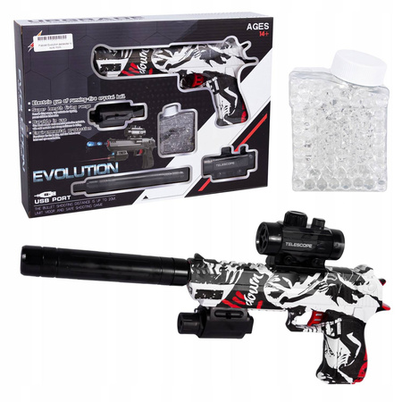 KARABIN PISTOLET MP AUTOMAT NA KULKI ŻELOWE ZABAWKA