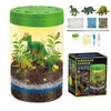 DINOZAURY TERRARIUM OGRÓD W SŁOIKU LAMPKA NOCNA ZESTAW EDUKACYJNY NASIONA