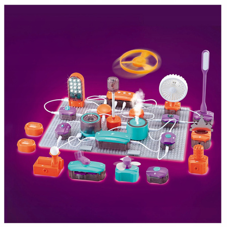 MAŁY NAUKOWIEC ELEKTRONIK ZESTAW EDUKACYJNY DLA DZIECI DŹWIĘK LED MIKROFON