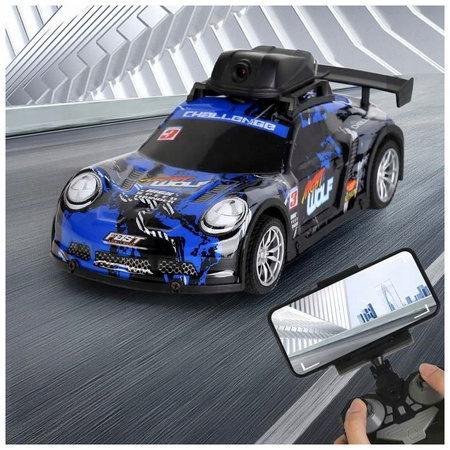 AUTO Z KAMERĄ WIFI PODGLĄD NA ŻYWO SAMOCHÓD OŚWIETLENIE LED DRIFT + PILOT