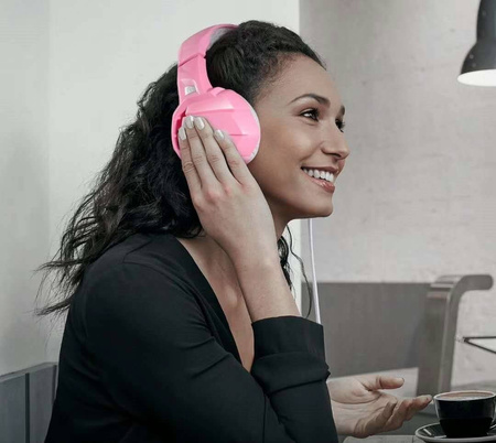 SŁUCHAWKI GAMINGOWE RÓŻOWY HEADSET PC PS4 XBOX Onikuma K5 Pink