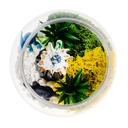LAMPKA NOCNA DLA DZIECI HODOWLA DINOZAURÓW TERRARIUM DIY PILOT LED RGB