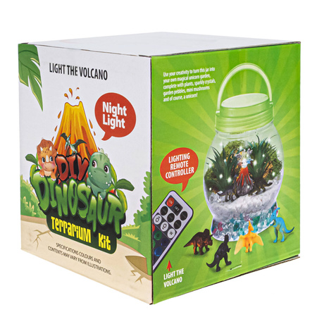 LAMPKA NOCNA DLA DZIECI HODOWLA DINOZAURÓW TERRARIUM DIY PILOT LED RGB
