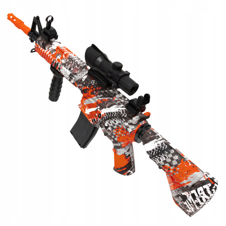 PISTOLET KARABIN AUTOMATYCZNY NA KULKI ŻELOWE ELEKTRYCZNY 2 TRYBY + OKULARY