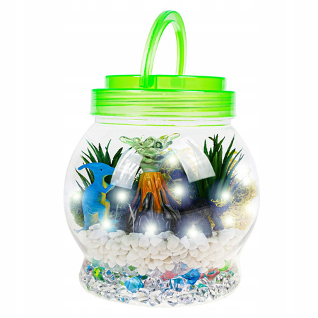 LAMPKA NOCNA DLA DZIECI HODOWLA DINOZAURÓW TERRARIUM DIY PILOT LED RGB