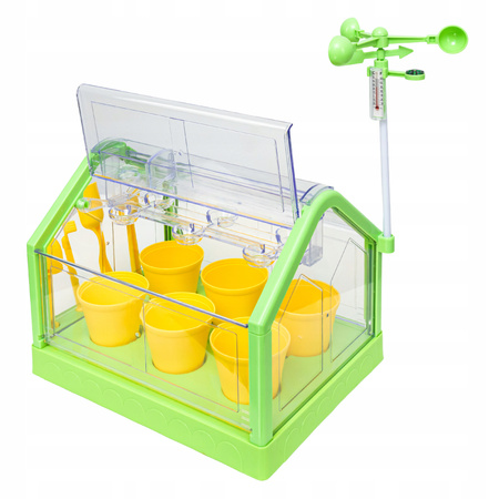SZKLARNIA DLA DZIECI MINI OGRÓD PLANTACJA ROŚLIN ZIEMIA KWIATY ZESTAW DIY